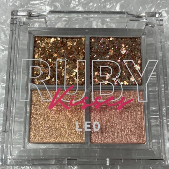Ruby Kiss Glitter Gem Eye Shadow Palette #GGP01 Leo Eyeshadow Palette - Picture 6 of 12